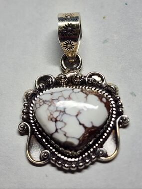 Wildhorse Jasper and Sterling Southwestern Pendant